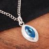 Swiss Blue Topaz Pendant Gemstone, 925 Solid Sterling Silver Pendant Jewelry, Handmade Pendant, Silver Jewelry For Gift