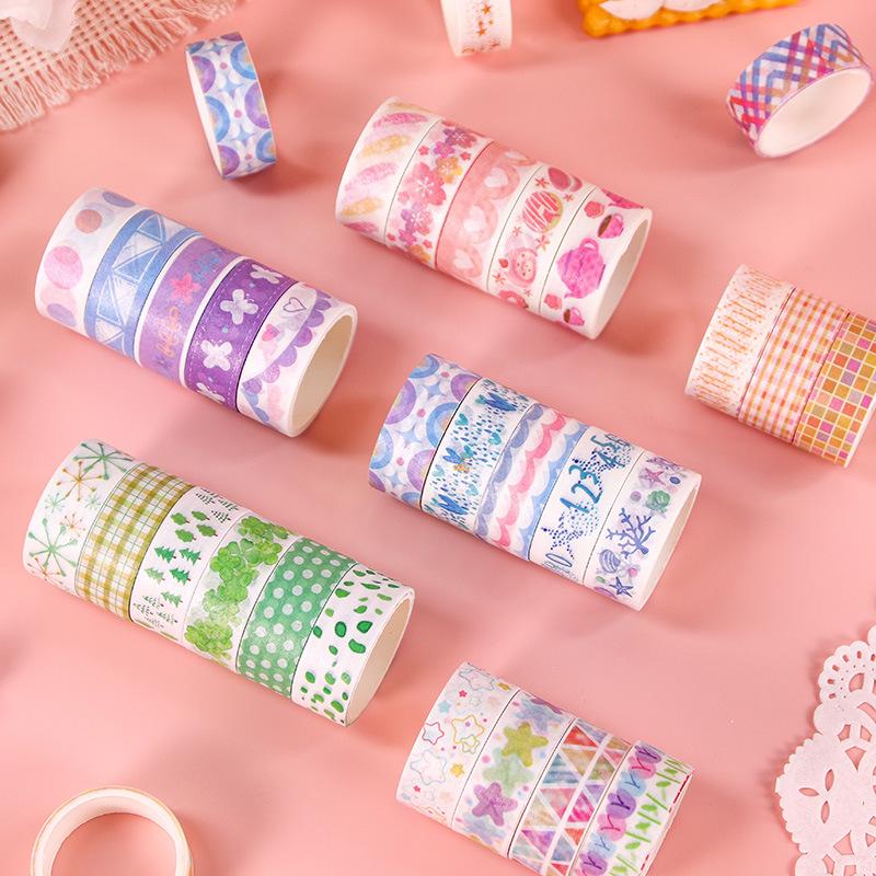 Tape Manufacturer Custom Washitapes Design Self Adhesive Color Decoration Masking Paper Washi Tape DIY Decorative Paper Tape