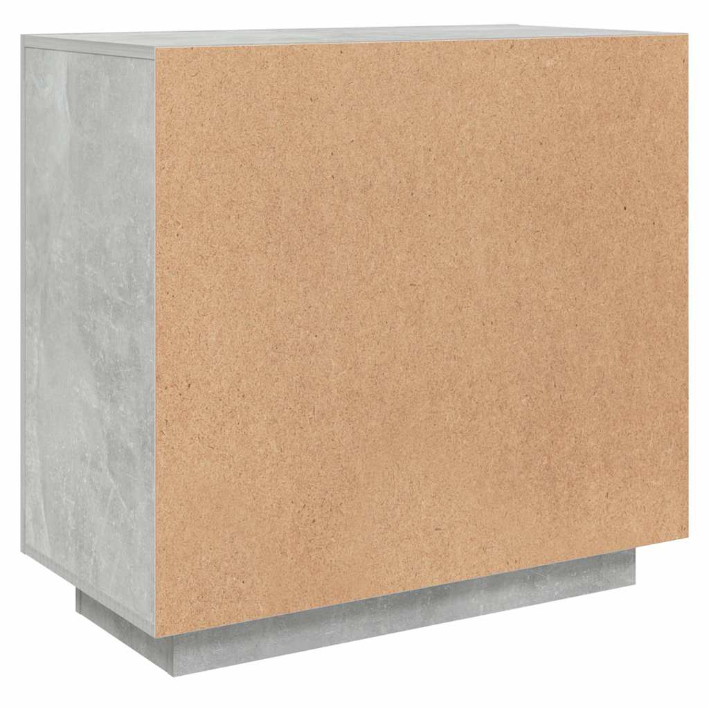 Vidaxl Szafka, Szarość Betonu, 80X40X75 Cm, Materiał Drewnopochodny