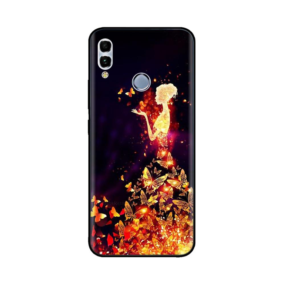 Для Huawei P Smart 2019 6.21" Мягкий Черный Силиконовый Чехол-Задняя Крышка для Телефона Для Huawei P Smart 2019 POT-LX1 POT-LX3 POT LX1 Чехол-Сумка