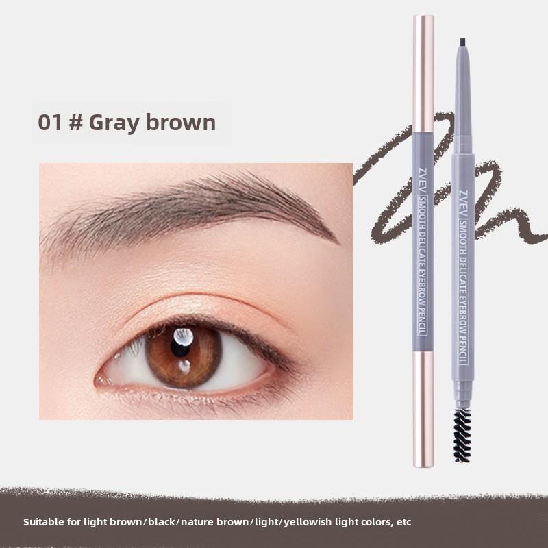Двойной карандаш для бровей водостойкий не размазывающийся натуральный трехмерный макияж Карандаш для бровей стойкий фиксирующий студенческая мода женская косметика