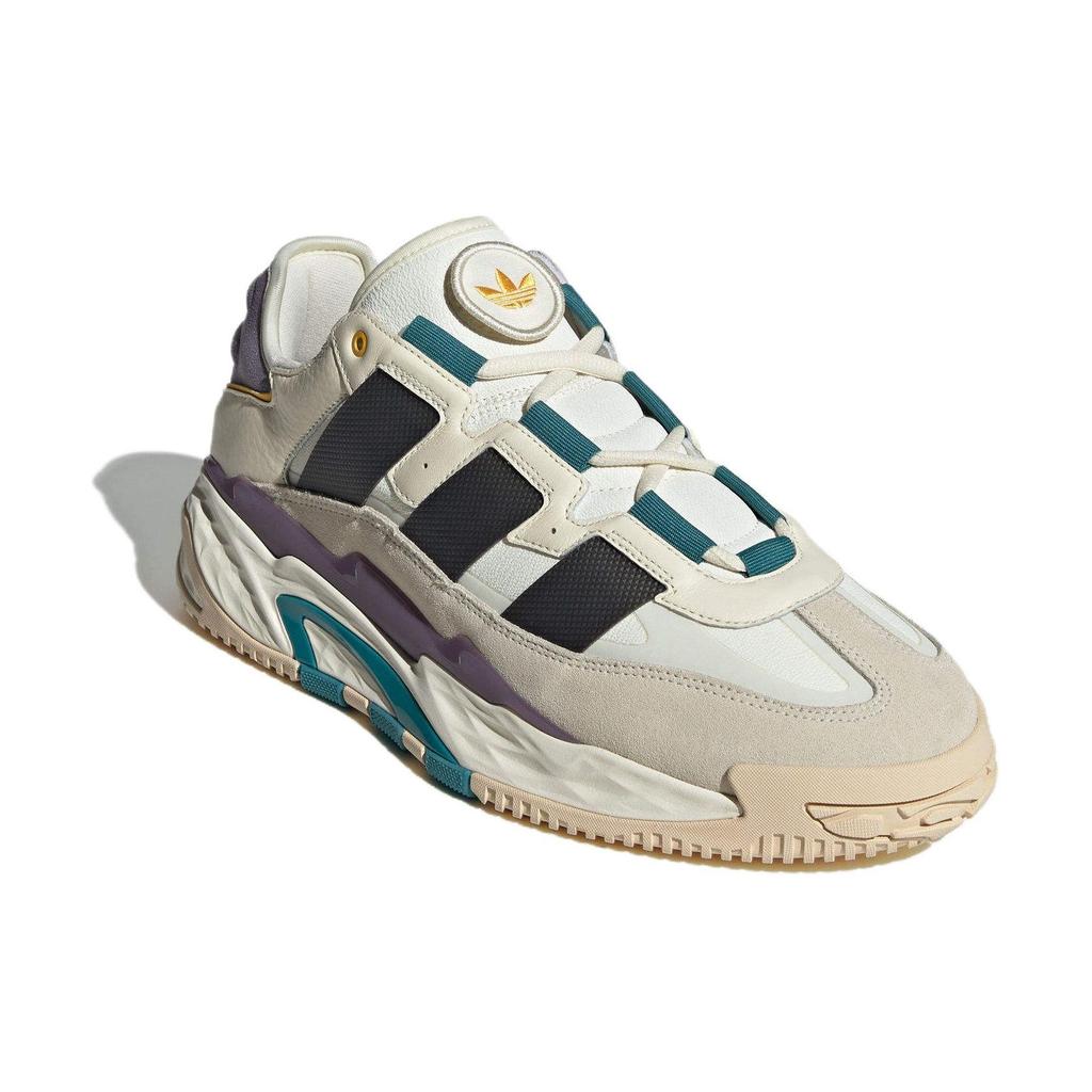 Adidas Originals Niteball 1.0 Fabric Round Toe Lace-Up Low-Top Lifestyle Sneakers Unisex Sneakers Light-Gray ID1120