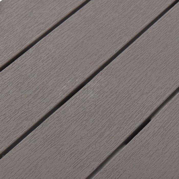 Садовая скамейка - vidaXL - Мокка - Пластик - 60x38,5x45 см - Погодоустойчивая