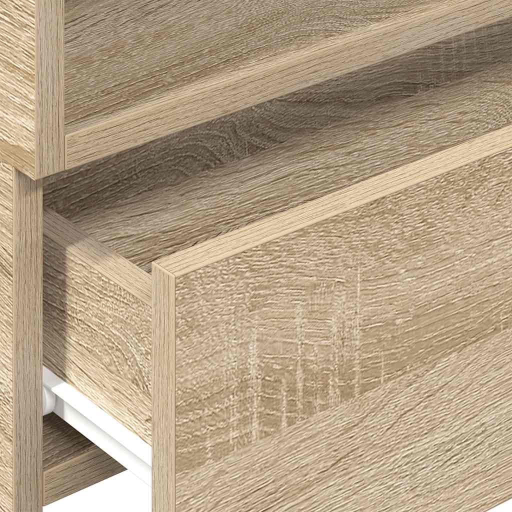 Wall Mounted Nightstand Sonoma Oak 45 x 26 x 28.5 cm