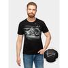 Men Moto Printed Short Sleeve O Neck T Shirt Summer Tees