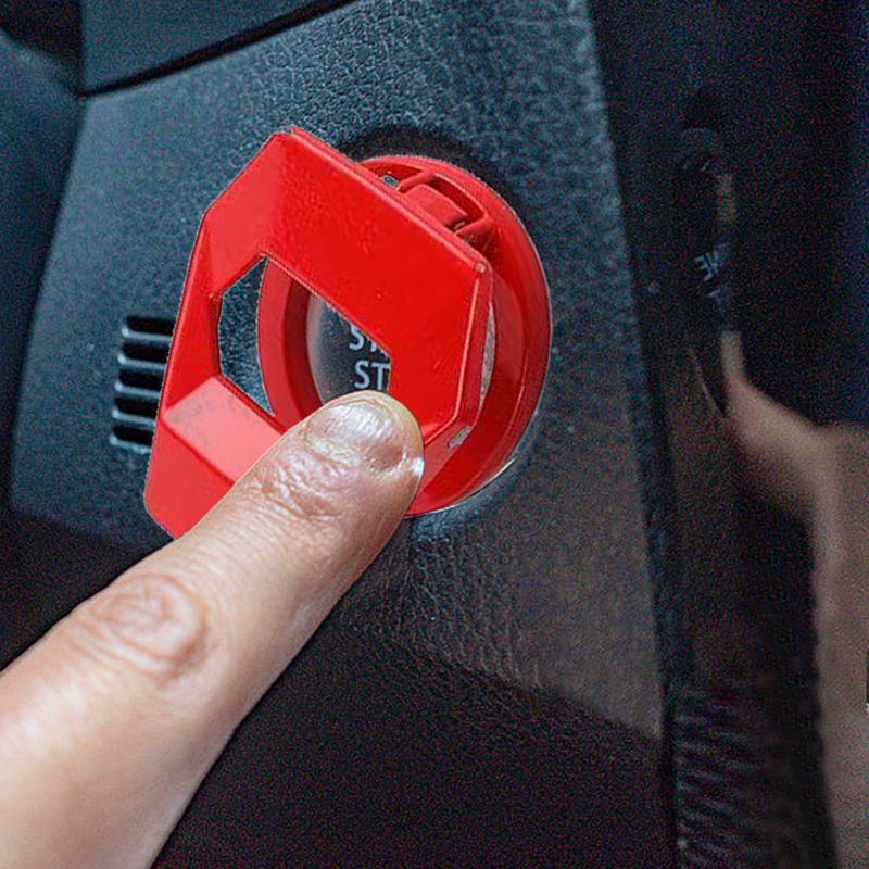 Car Start Button Cover Vehicle Interior Engine Ignition Protection A Button Start Stop Cover Vehicle Interior Anti-Scratch Metal