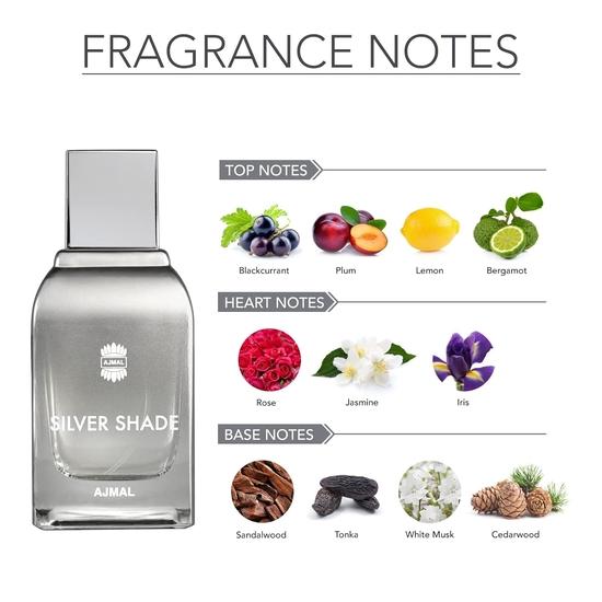 Ajmal Silver Shade EDP цитрусовые духи для мужчин, 100 мл