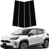 4Pcs Car Pillar Posts Door Window Trim Cover Stickers Decal Fit For Toyota Yaris Cross XP210 2020-2025