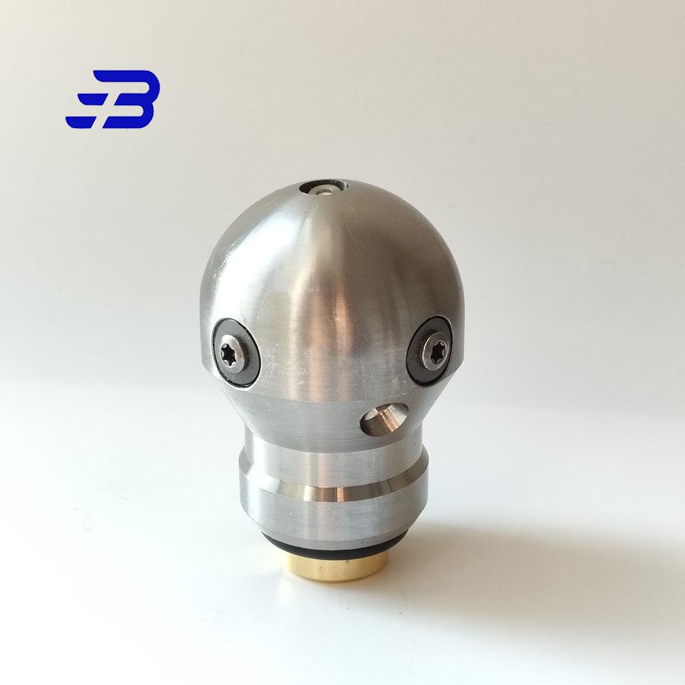 high pressure washing sewer cleaning dredge cutter nozzle WT-3/8 Rotating Ball spherical jetter nozzle