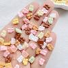 100 шт. Новые Милые Смоляные Мультяшные Цветные Шоколадная Серия Плоская Сторона Маникюр Ногтевые Детали Украшения Для Заколок Аксессуары