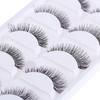 5 Pairs Makeup Natural Cross Black Handmade False  Eyelashes Eye Lashes Extension