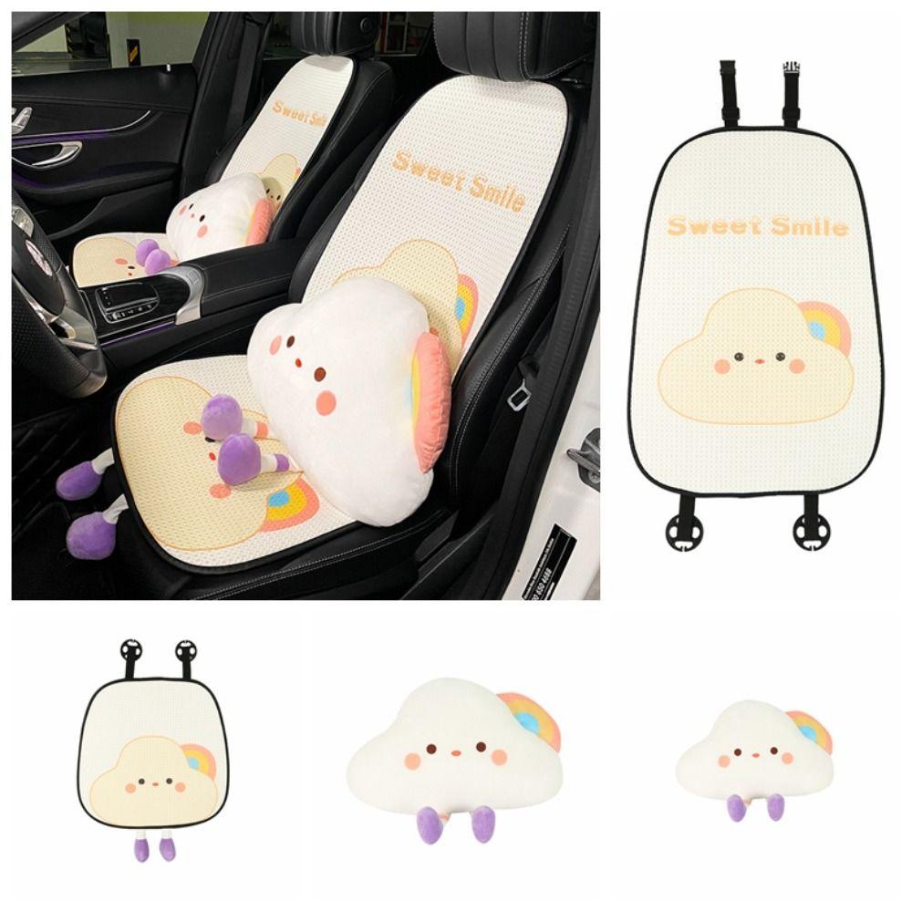 Soft Clouds Plush Neck Pillow Plush Clouds Waist Support  Car Accessories