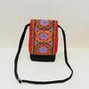 2025 Новая этническая вышитая холщовая сумка через плечо, вышитая двухслойная сумка для мобильного телефона, кошелек для монет
