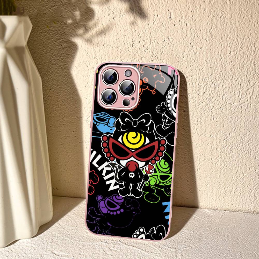 Модный H-Hysteric Мини Для IPhone 14 13 12 Мини 11 Про XS Макс X XR 14 Плюс Закаленное Стекло Чехол