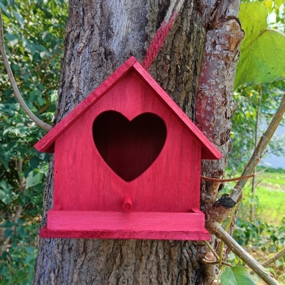 Handmade Bird Nest Box Hanging Parrot Nest House Dove Nest House Parrot Breeding Box Balcony