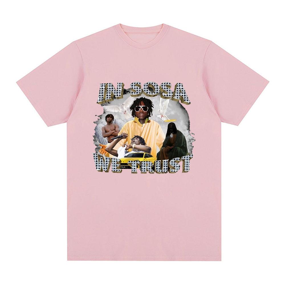 В Сосу Мы Верим Футболка с Графикой Chief Keef Женская Мода Винтажная Футболка с Коротким Рукавом Повседневные Оверсайз Футболки Топы Streetwear