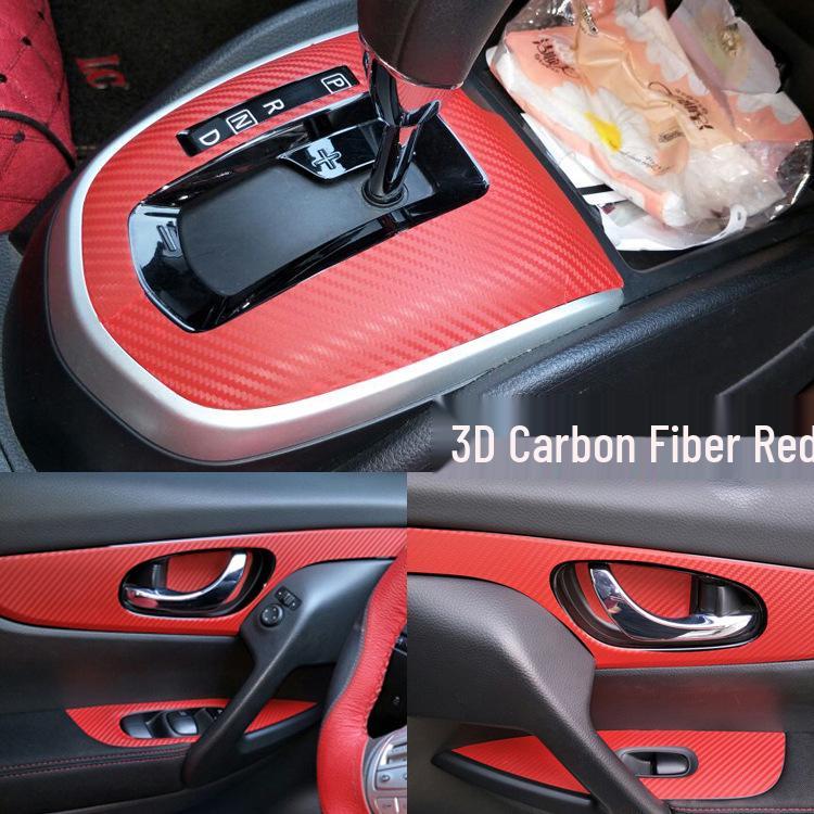 Carbon Fiber Interior Stickers for 16-18 Nissan Qashqai Central Control Modification