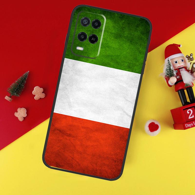 Чехол Флаг Италии для Oppo A38 A18 A58 A78 A98 A74 A94 A54 A80 A60 A40 A96 A76 A16 A15 A17 A57 A5 A6 Pro