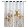Шторы-занавески Starfish Shell Beach Blackout для детей, декор для дома, спальни, гостиной, шторы с высокой степенью затемнения
