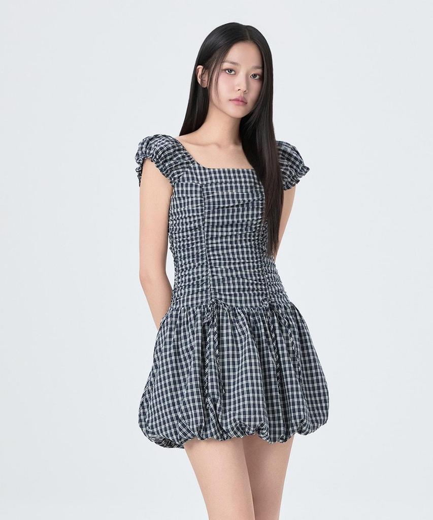 MIXXO Клетчатое мини-платье со сборками Re Owg51Ts_Miwowg70Qg