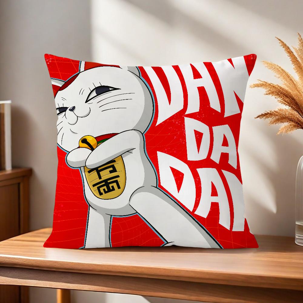 Manga Anime T-Turbo Granny Cat Comfortable Soft Pillow Case for Sofa Living Room Home Office Decor and Protective Covers