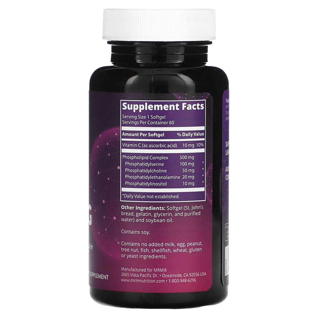 MRM Nutrition, Питание, PS, 100 мг, 60 мягких капсул