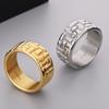 Водонепроницаемые роскошные кольца из нержавеющей стали золотистого цвета для мужчин. Стильные ювелирные аксессуары и подарки на день рождения для него. Размеры 9-13.