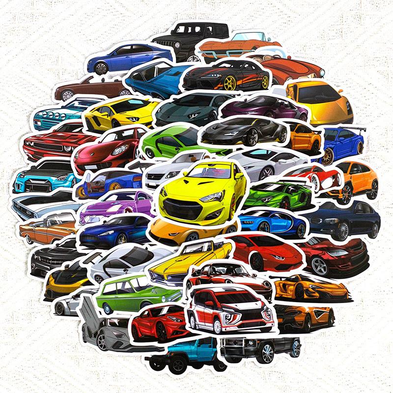 50 шт. гоночных автомобилей граффити наклейки ноутбук гитара багаж скейтборд автомобиль наклейка