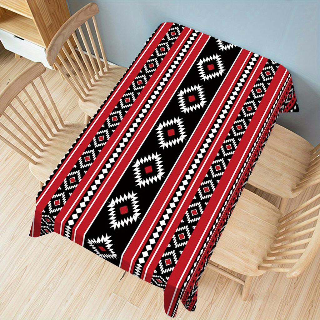 1 шт. Скатерть, Винтажная, Богемская скатерть, Прямоугольная - Скатерть для столовой, Офиса, Письменного стола, Домашнего декора, Кухни