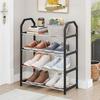 Multi-Layer Shoe Shelf 4 Layers Simple Dust-Proof Storage Shoe Cabinet Multi-Layer Assembly Door Dormitory Organizer Rack