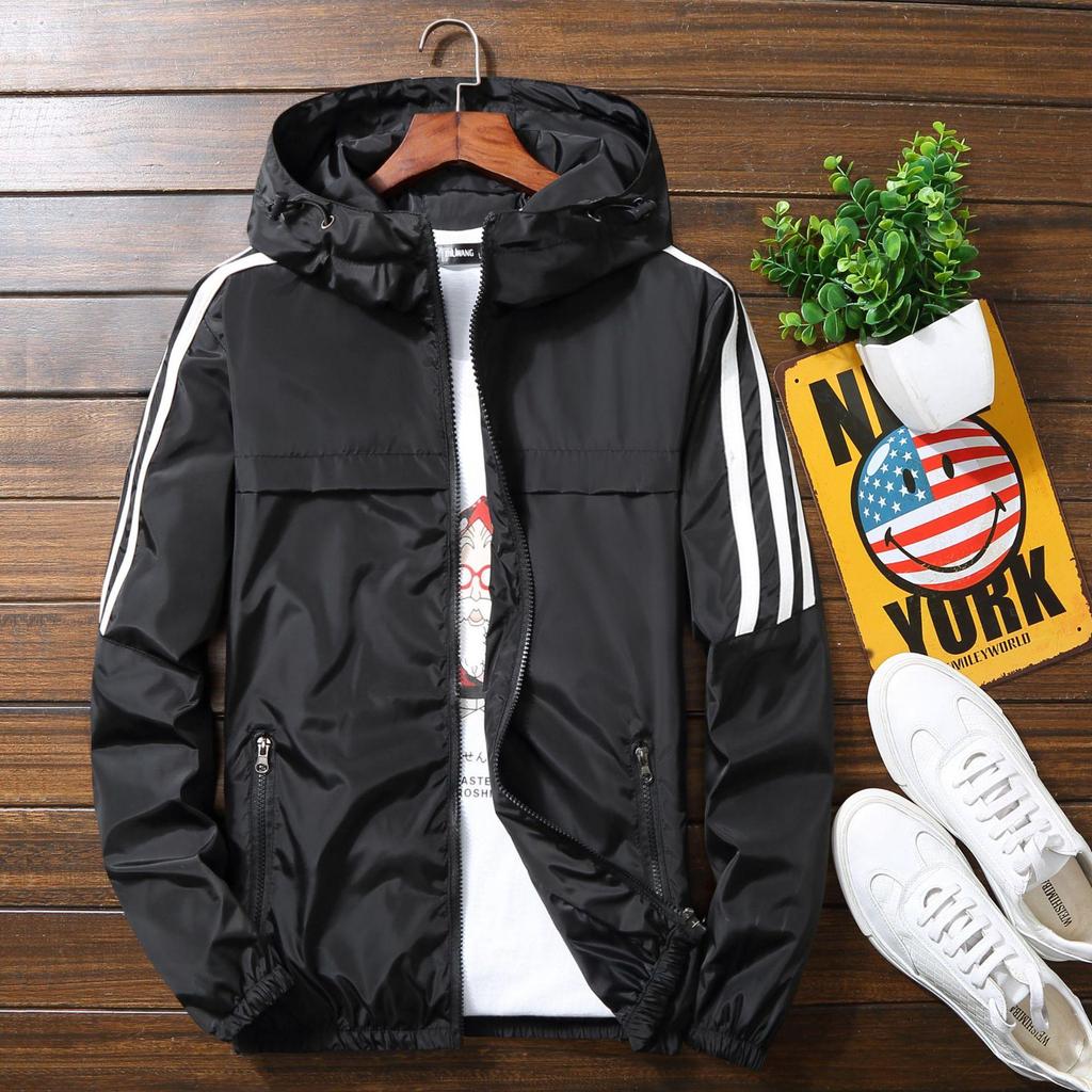 Spring Jacket Men Spring and Autumn Korean Version of The Trend of Handsome Students Sports Men's Jacket Casual On Clothes