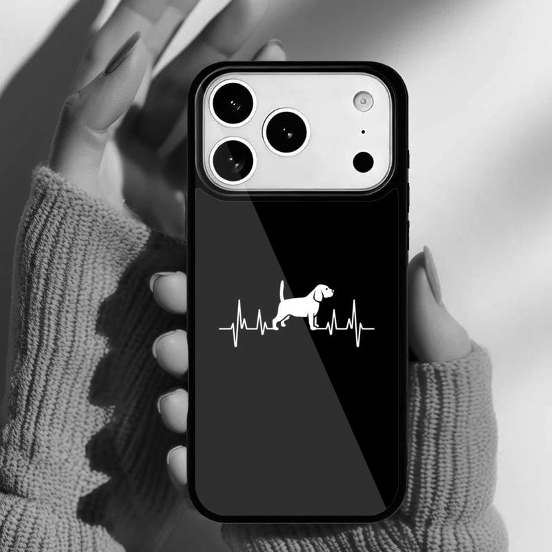 Чехол для телефона «Любовь к собакам, сердцебиение» для iPhone 17 16 15 14 13 Pro Max Задняя крышка для 12 11 Pro Coque