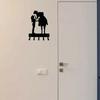 Wall Mounted Hook Up Romantic Couple Key Rack Hanger Metal Pendant Wall Art Home Hook for Wall Iron Art Coat Hanger Key Holder