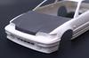 Touge Series Honda Cyber SI Carbon Bonnet Plastic Model 1/24 No.2 EX-1 CR-X (with Decal)