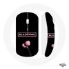 Беспроводная мышь Blackpink Логотип Розовый Черный фон Световая палочка Мигает