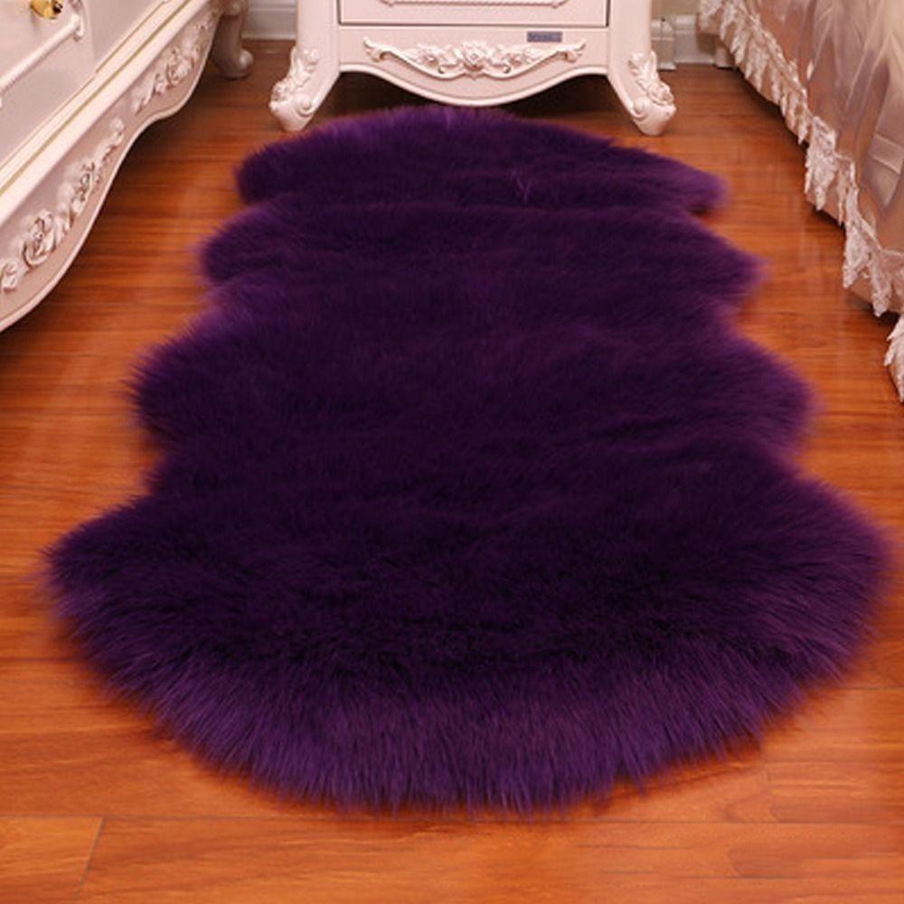 Artificial Sheepskin Long Hair Carpet Floor Wool Fluffy Soft Mat Soft Faux Fluffy Shaggy Rugs Home Decor