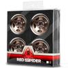 RS Red Spider 1/10 Crawler Car with 1.9-Inch Metal Five-Spoke Wheel Hubs in Black, Silver, and Antique Bronze