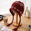 Fair Island knitted hat women's autumn and winter warm ear protection wool hat shows small face versatile big head circumference Lei Feng hat