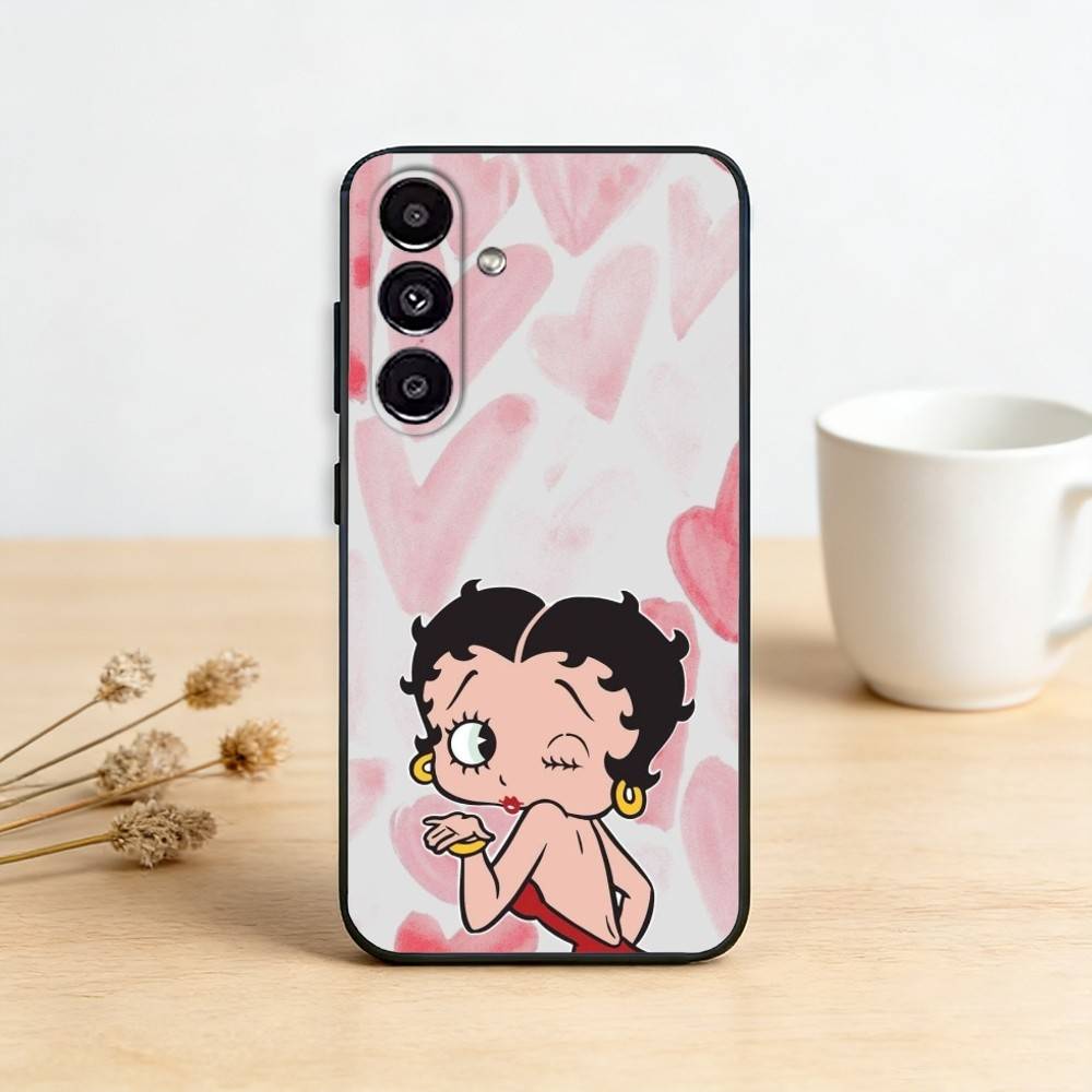 Betty HOT Boop Phone Case For Samsung Galaxy A13,21s,22,31,32,52,53,71,72,73,Soft Black Cover