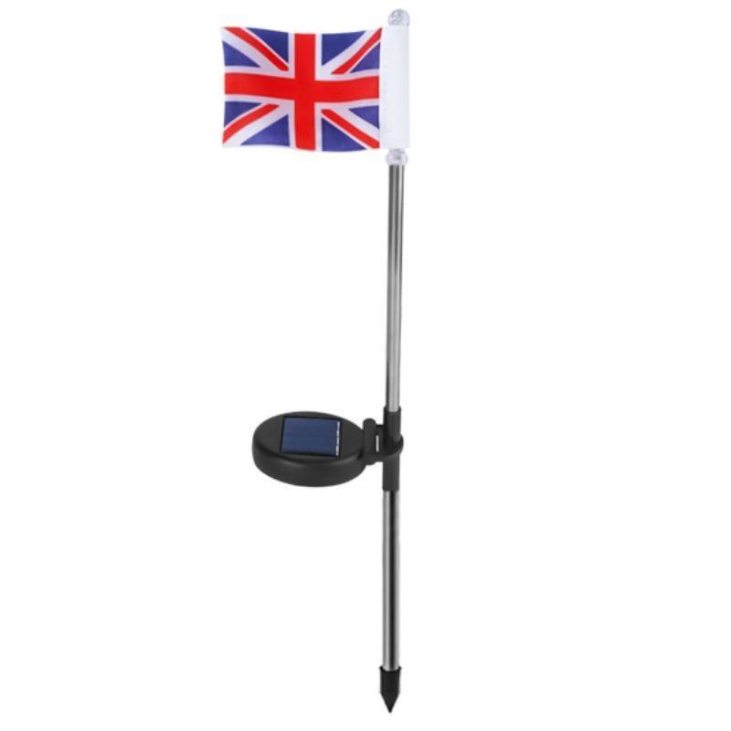 Потрясающие светодиодные солнечные садовые флаг-светильники для патриотического декора с водонепроницаемостью IP65