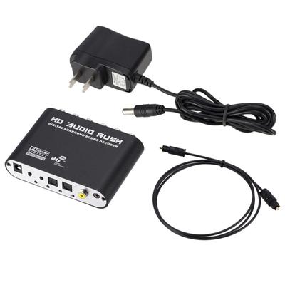 5.1 Ac3 Dts Digital Audio Rush Декодер Коаксиальный RCA Hd Звук Мощный конвертер мобильности Хост + питание