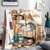 Hilda Cartoon Printed Flannel Blanket, soft throw for bedroom sofa, washable, fan merchandise, great gift.
