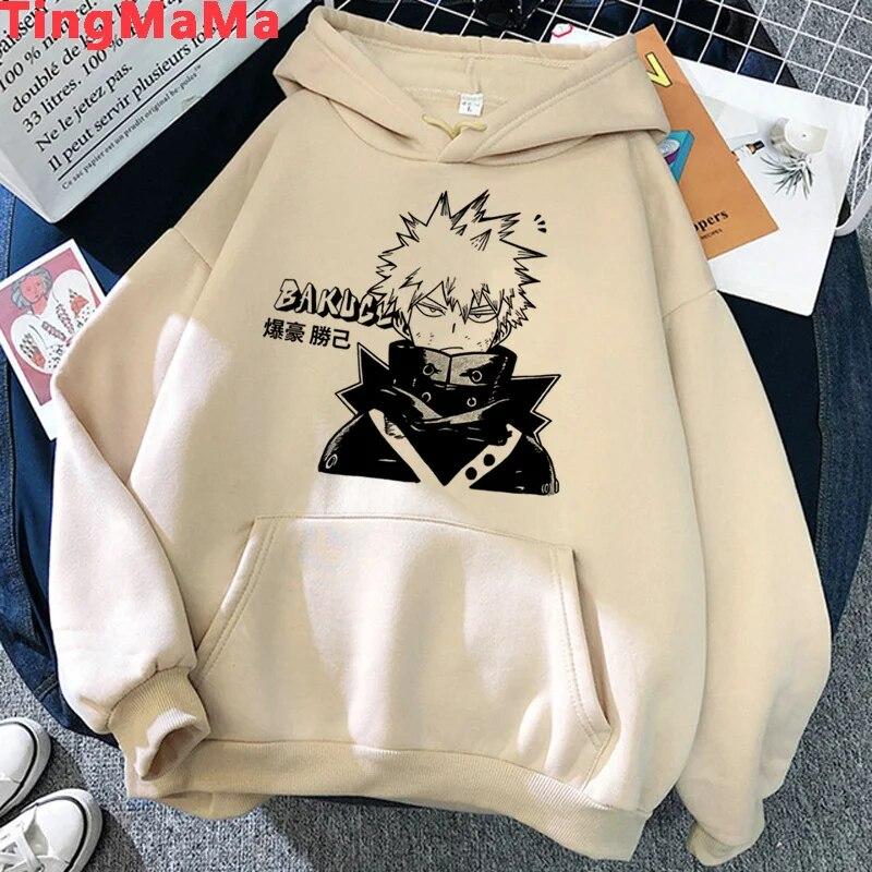 Толстовки унисекс с принтом My Hero Academia Bakugo, толстовки унисекс с корейским принтом, 2021, толстовка унисекс с аниме аниме