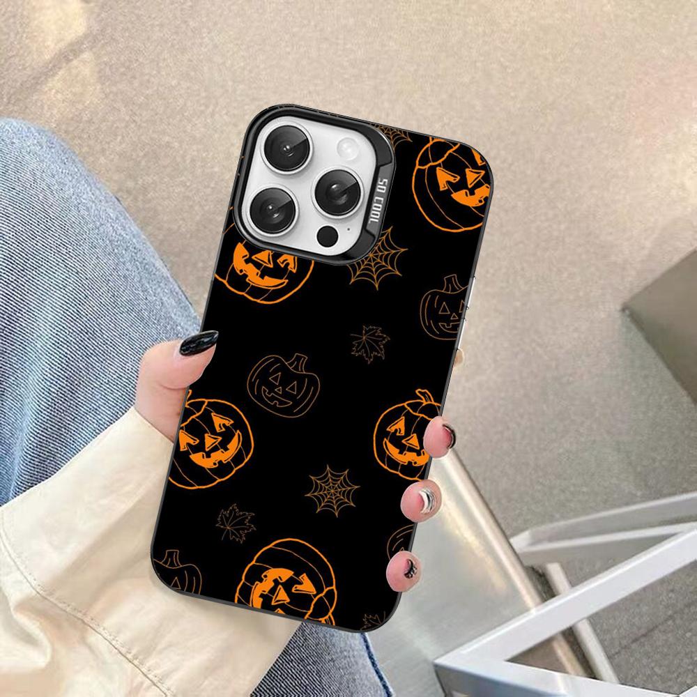 Хэллоуинский чехол-триллер для iPhone 16 15 14 13 12 11 Pro Max X XR XSMAX 8 7 Plus Матовый ударопрочный задний чехол