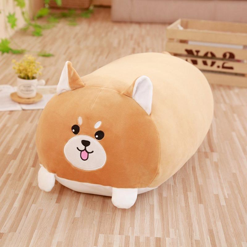 Плюшевая длинная подушка в форме мультяшного животного, подушка для сна на кровати или диване, обнимашки, декорация для дома, мягкая пушистая подушка для сна в виде животного, подарок на день рождения подруги