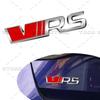 JBIW9 3D Chrome Metal Car Styling VRS Logo Front Grille Emblem Sticker For Skoda Octavia Fabia Rapid Superb Kodiaq Rear Trunk Decor