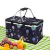 Picnic bag, picnic basket, cooler basket, picnic box, 30L large capacity, insulated shopping bag, keeps food cool and warm, insulated, easy to clean,