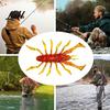 Saltwater Fishing Gear 8Pcs 6cm/2.8g Bionic Insect Soft Bait Slow Sinking Floating Artificial Lure Realistic Lures Swim Bait for Freshwater