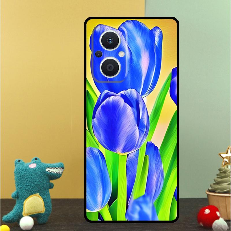 Цветы Тюльпаны Весенний Чехол Для OPPO Reno 15F 13F 14F 12 11 F 10 14 15 Pro 7 8 Lite OPPO Find X9 X8 X6 X5 Pro Обложка