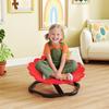 Flower Shaped Sensory Spinning Chair With Non Slip Base For Balance Coordination Red